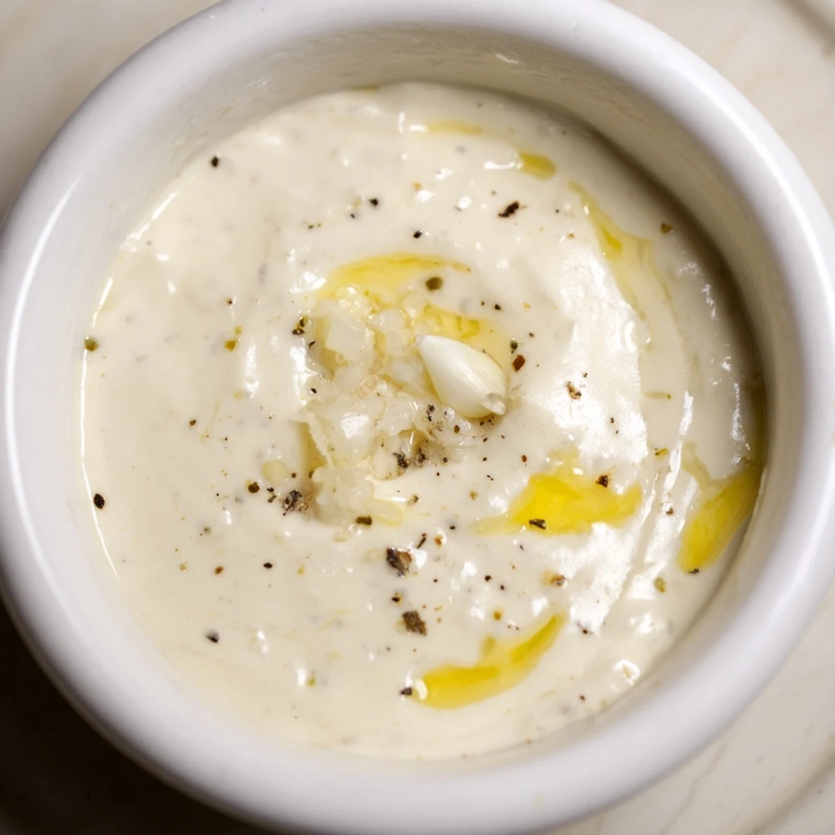 Creamy, homemade Garlic Mayo, a luscious dip or spread with hints of garlic and lemon.