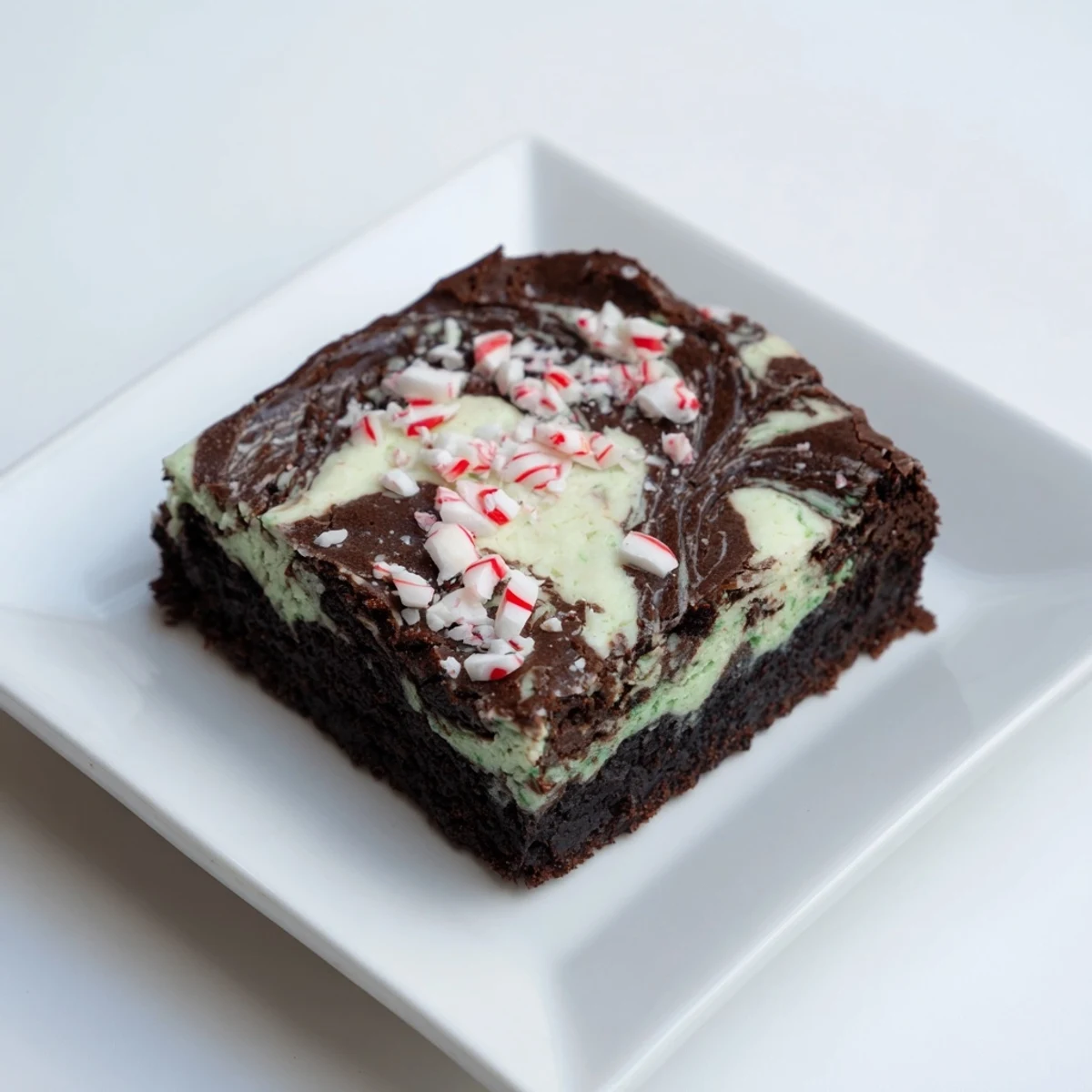 These festive Peppermint Swirl Brownies feature a swirl of minty cream cheese atop a fudgy chocolate base.