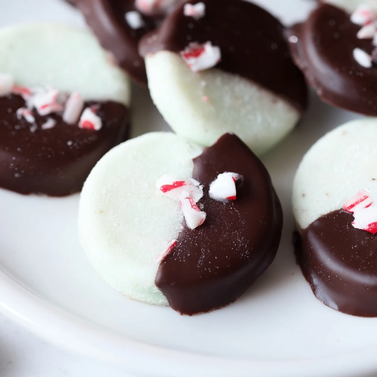 Freshly made Peppermint Creams, a sweet, pastel-colored treat, perfect for gifting your friends.