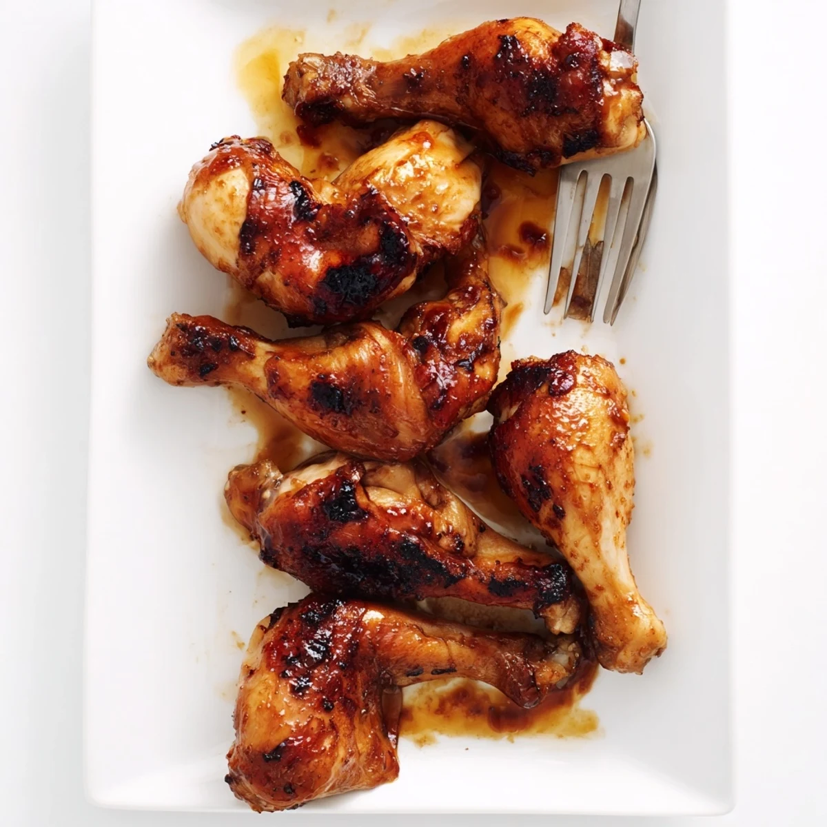 Ina Gartens Indonesian Ginger Chicken arranged on serving platter with dark glazed skin