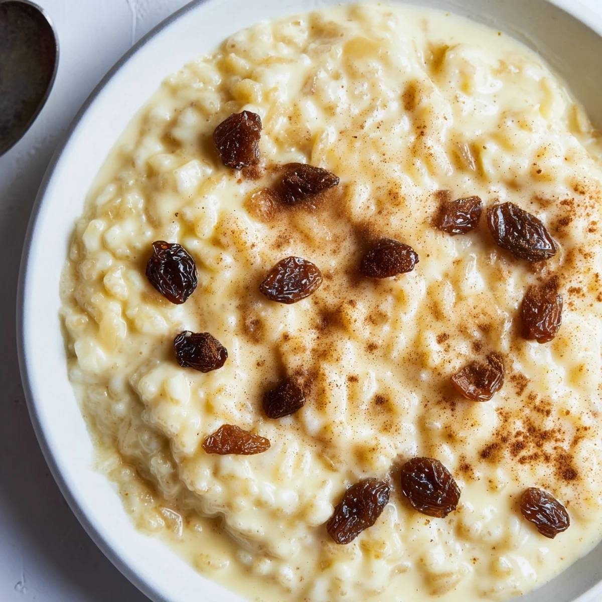 Creamy, golden-topped Delicious Condensed Milk Baked Rice Pudding Recipe To Try, served warm
