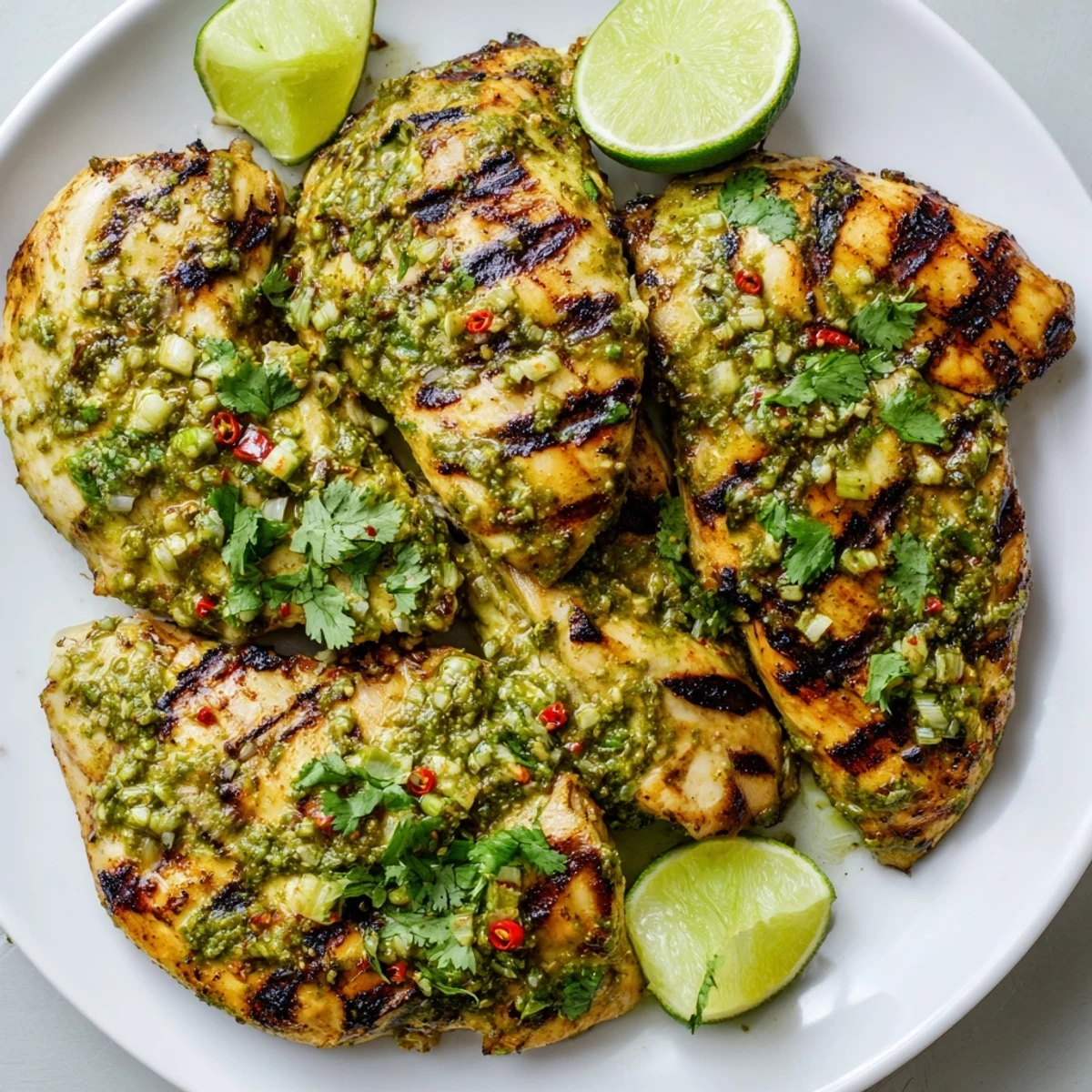 Juicy marinated chicken with zesty lime and chili spices grilled to perfection with char marks