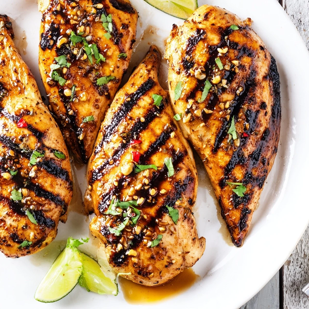 Juicy Key West Grilled Chicken marinated in citrus and honey, served with coconut rice