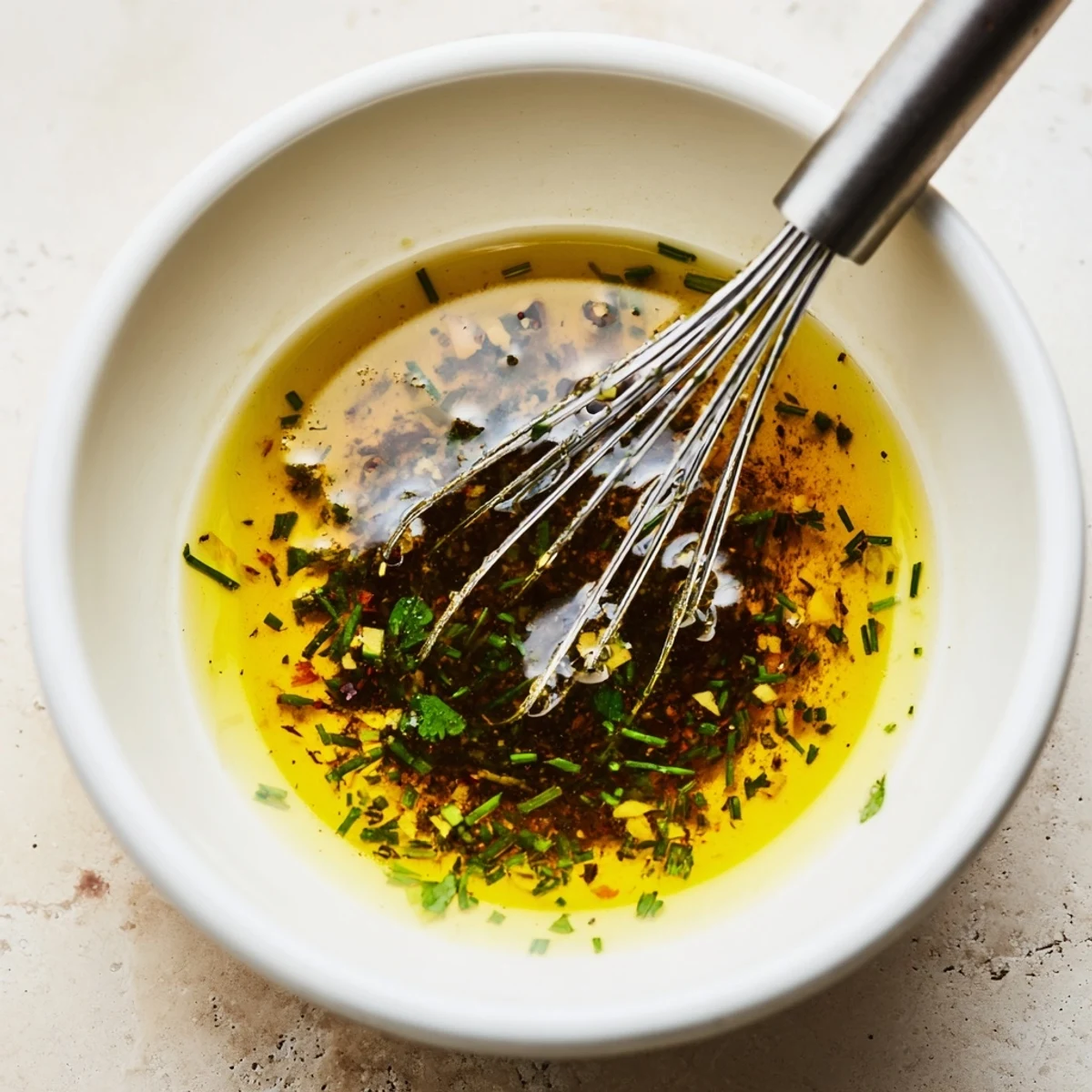 Zesty Vinaigrette in glass jar, ready to marinate grilled chicken or vegetables