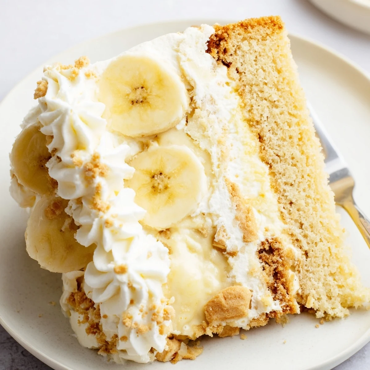 Serve Banana Pudding Cake Recipe at gatherings, tender cake, sweet pudding center.
