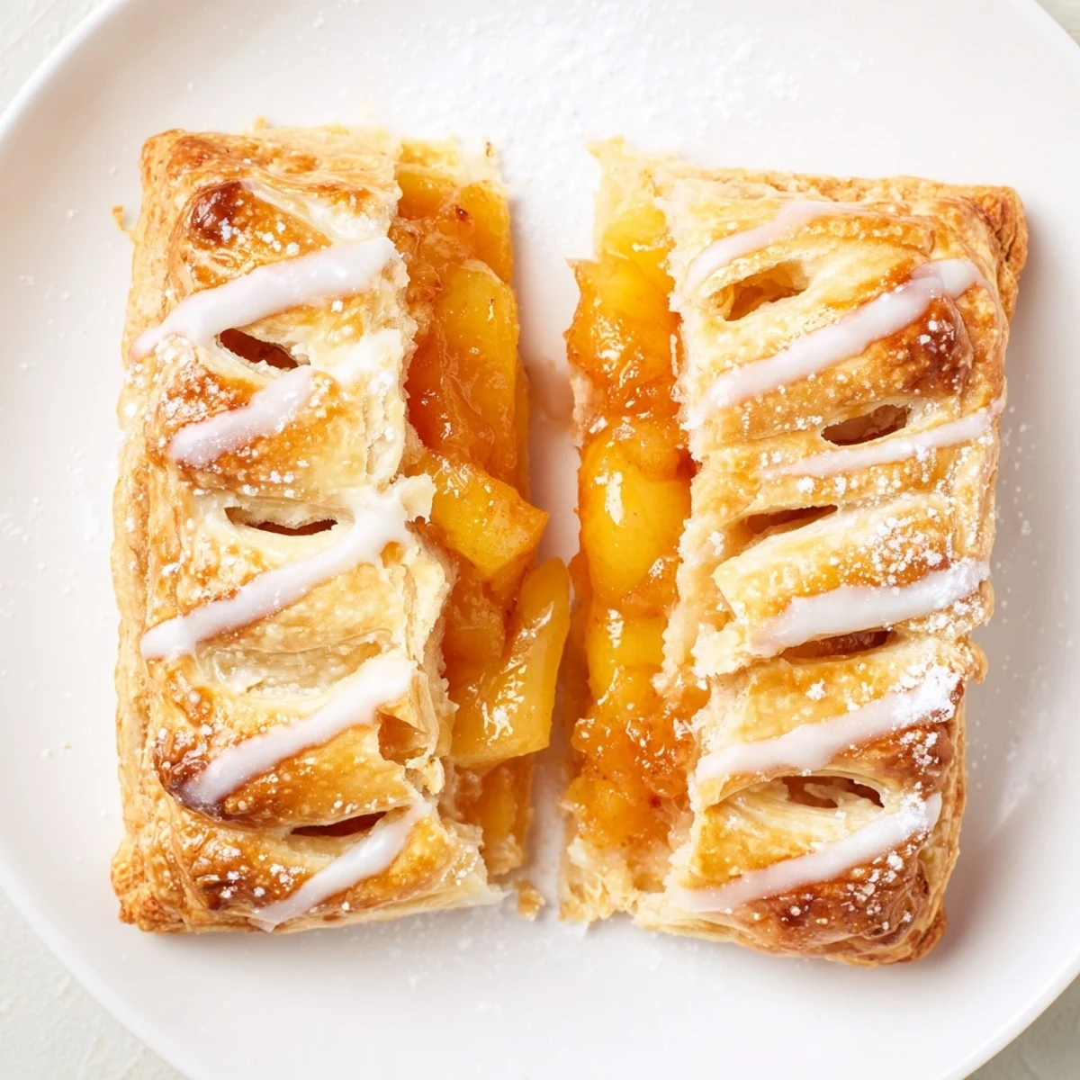 Freshly glazed Peach Pop Tarts Classic on a wire rack, cooling slowly