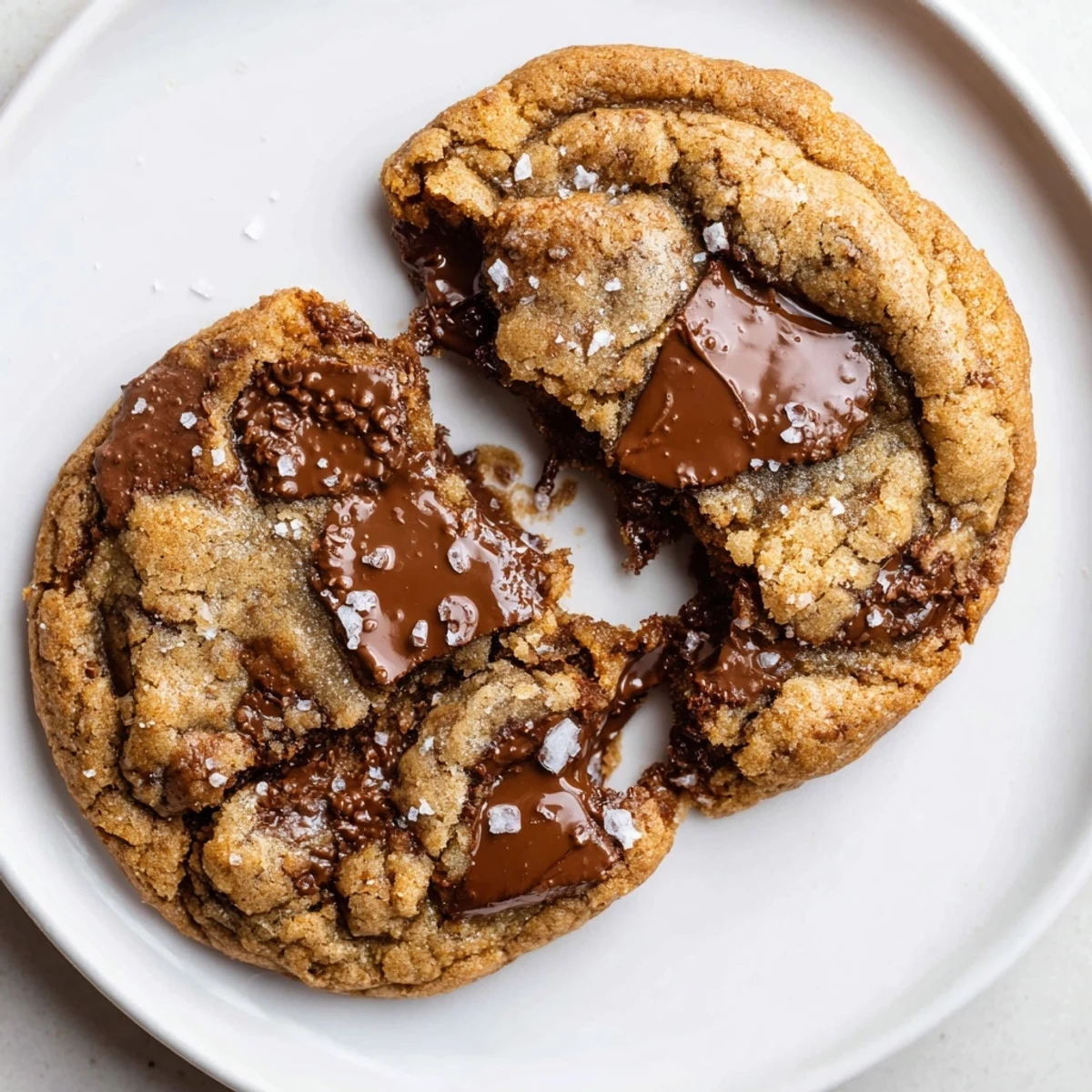 Warm Brown Butter Chocolate Chip Cookies Recipe on parchment, golden edges, chewy centers