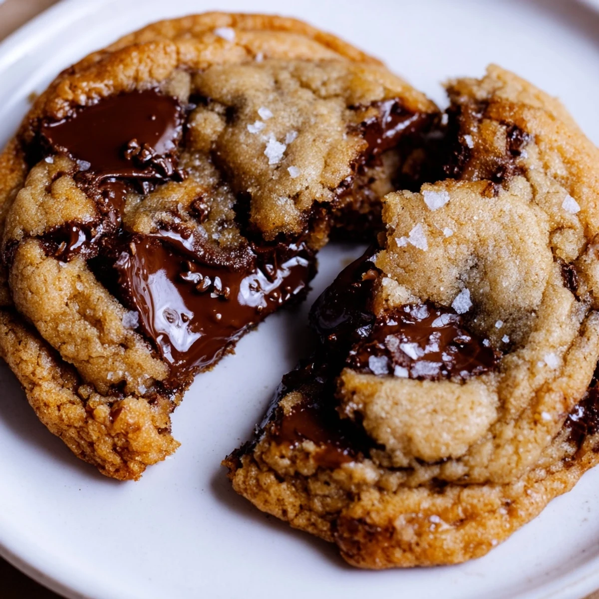 Hand-formed Brown Butter Chocolate Chip Cookies Recipe cooling on wire rack, nutty aroma