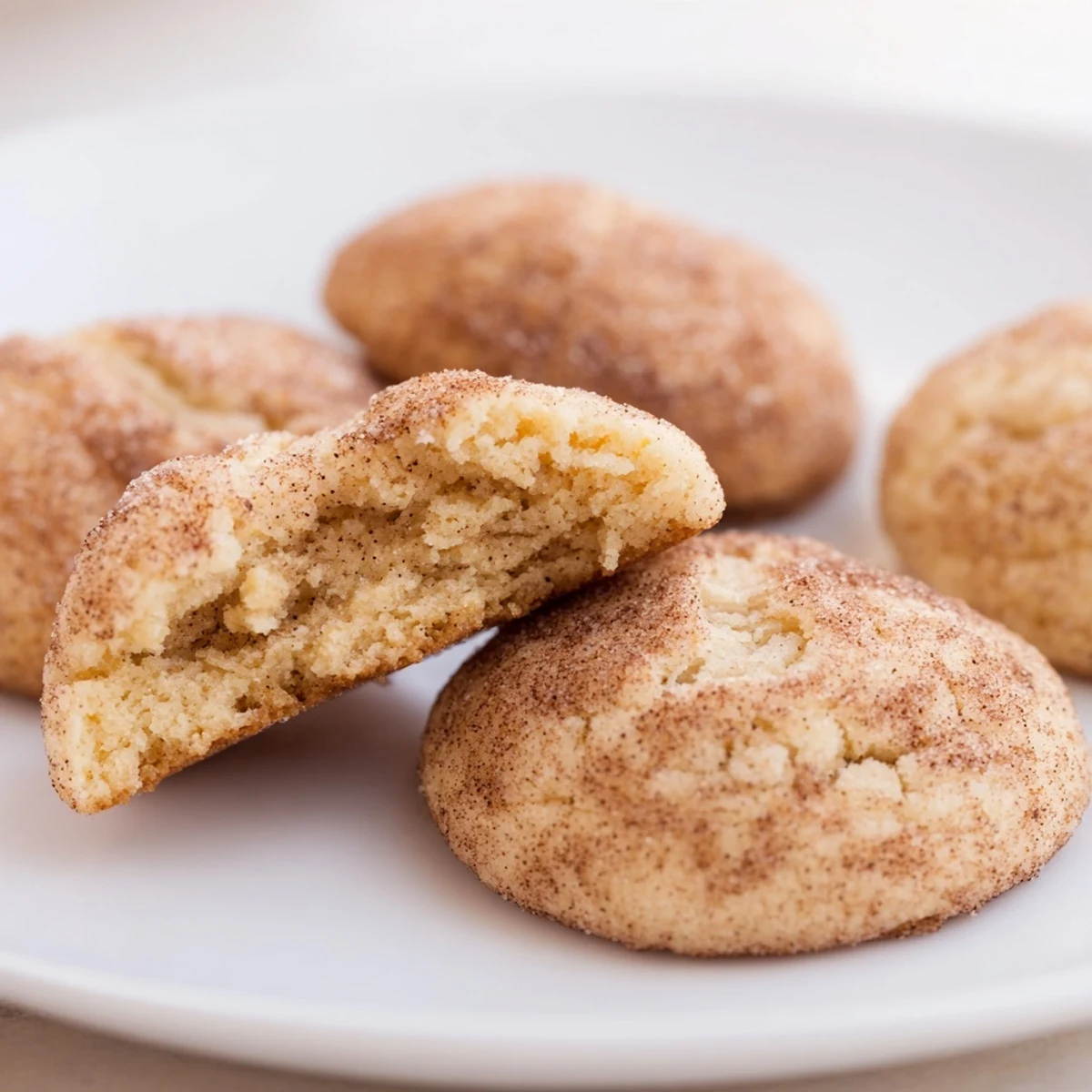 Fresh-baked Snickerdoodle Recipe exuding cinnamon aroma, soft centers and crackled tops