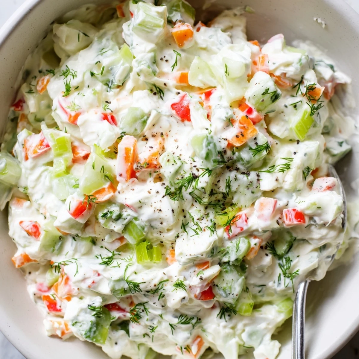 Hand-whipped Garden Vegetable Spread Recipe served with toasted baguette slices, herb-scented.