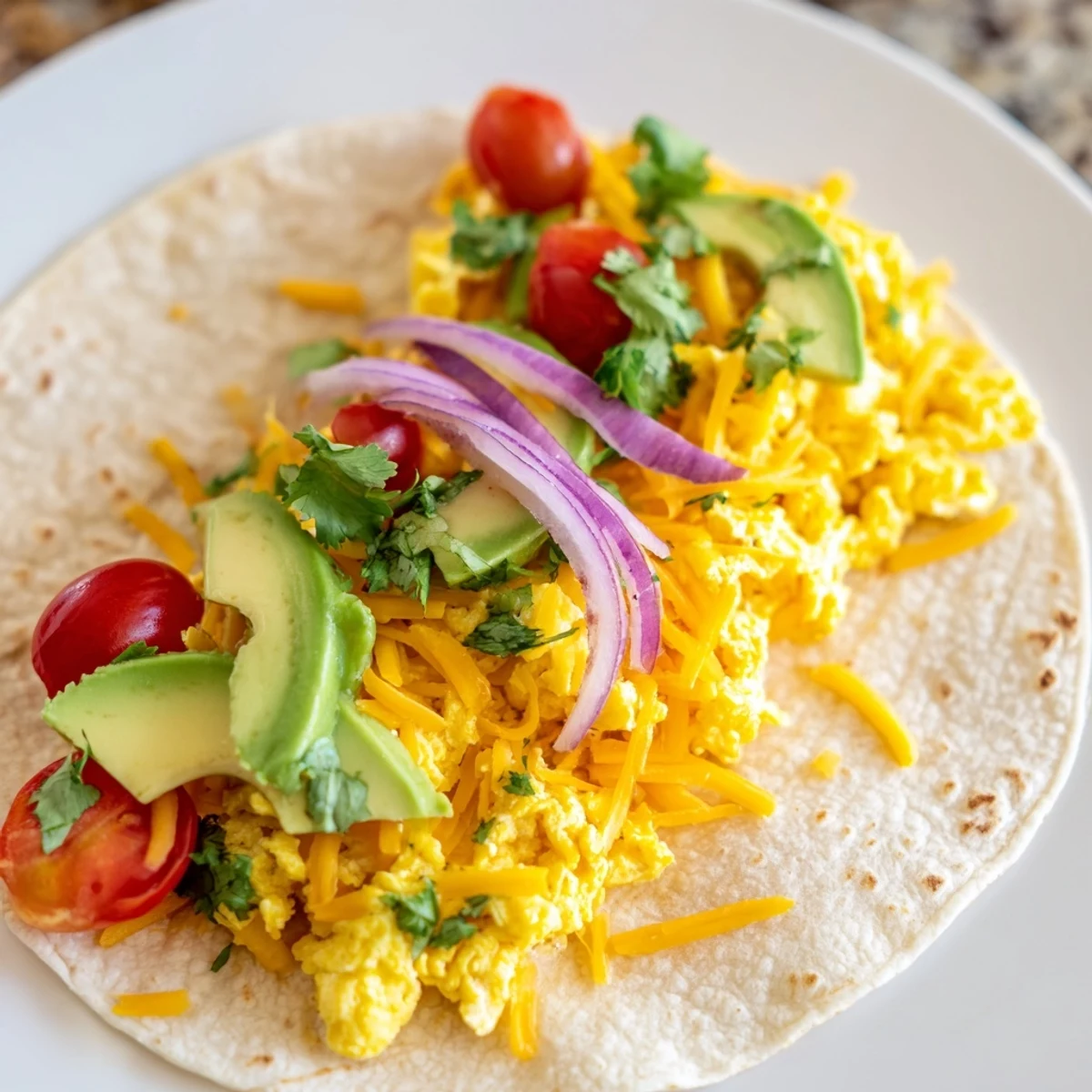 Delicious breakfast tacos recipe featuring crispy vegetables and savory eggs wrapped in tortillas