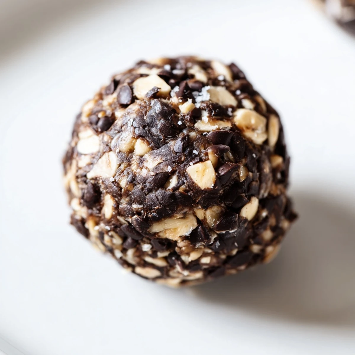 Bite-sized Snickers energy balls rolled in chocolate chips and crunchy roasted peanuts.  