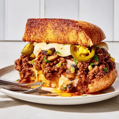 Cheesy Philly Sloppy Joes